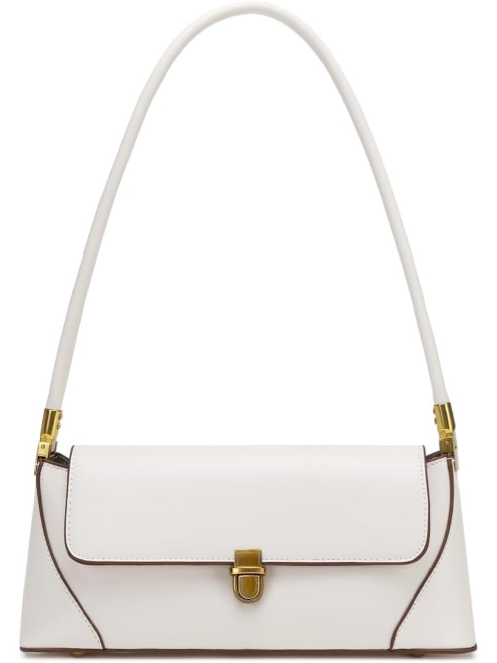 〽️ Women's White Cute Hobo Tote Mini Clutch Purse Retro Shoulder Bags